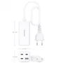 Aisens Cargador Sobremesa GaN 100W 3xUSB-C y 1xUSB-A Blanco